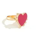 thumbnail image 3 of Gold Plated Heart Ring for Women Dripping with Love Beads, Romantic and Elegant Design, Perfect Gift for Her, 3 of 6