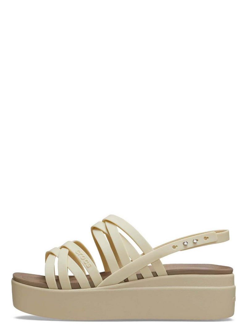 ◆CROCS◆ Women's Brooklyn Ankle Strap Wedge BKM 24SWSD20940 Crocs Women's Brooklyn Ankle Strap Wedge Sandal | Famous