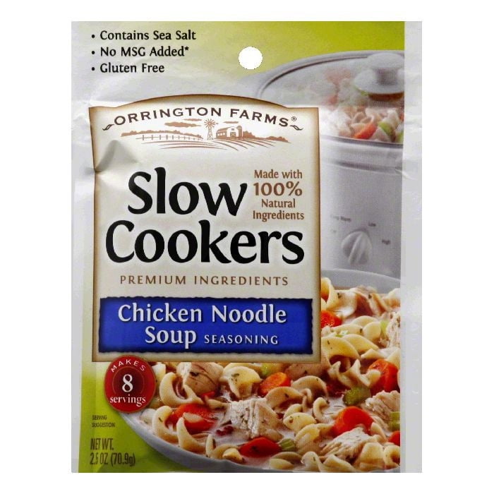 Orrington Farms Slow Cookers Chicken Noodle Soup Seasoning, 2.5 oz