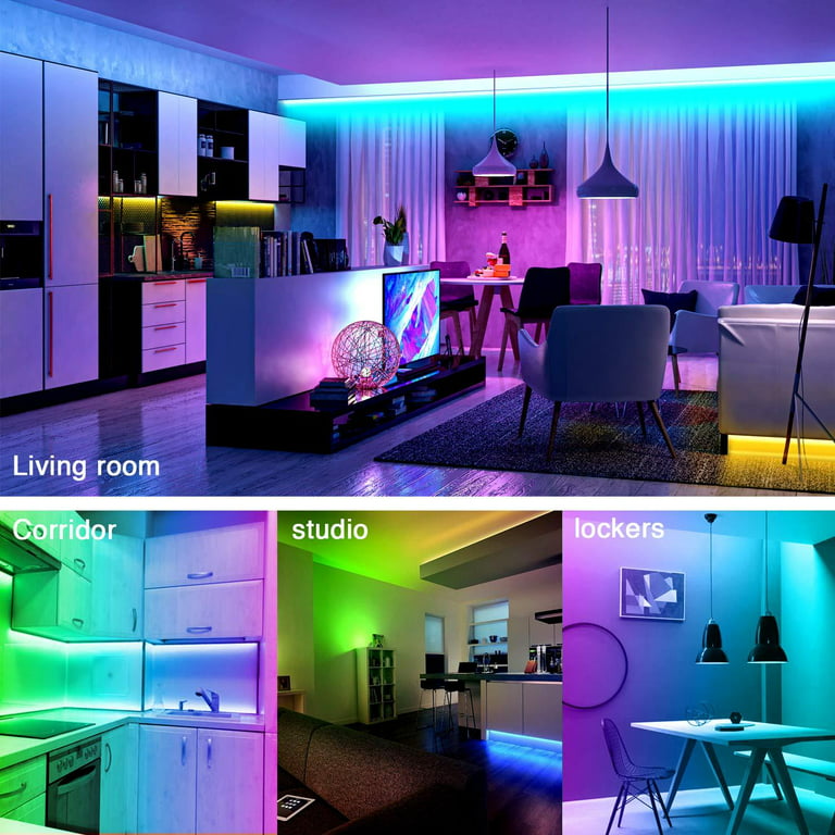  dalattin 65.6ft RGB 5050 Led Lights for Bedroom Color