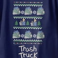 thumbnail image 3 of Trash Truck Sweater Stack Pattern Youth T Shirt (Navy, XS-XL), 3 of 4