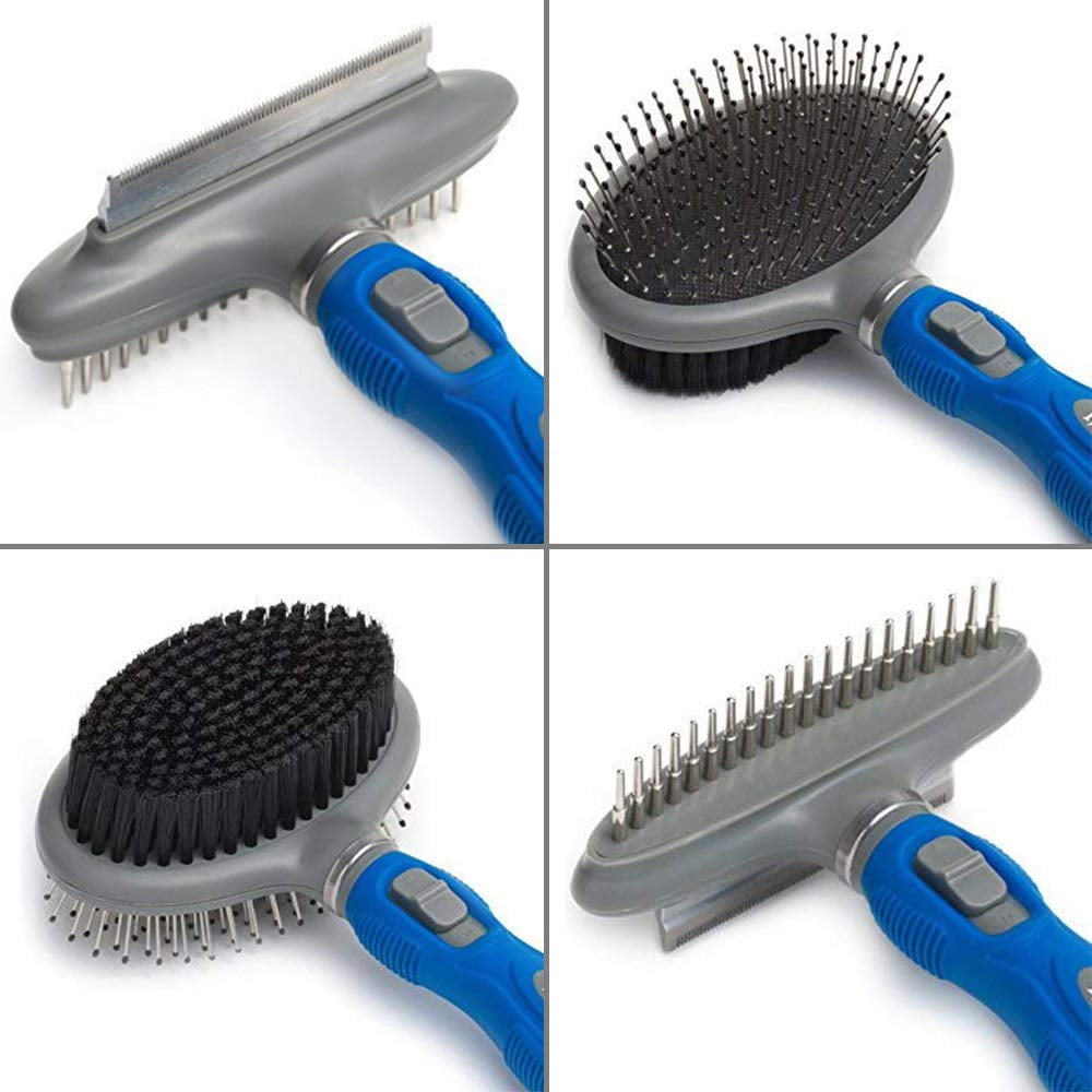 Large Pet Grooming Hair Brush-pin And Bristle Combination For Dog And Cat 