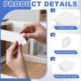 thumbnail image 3 of Uxcell 6Pcs Square Plastic Plugs, 2.4x2.4"(60x60mm) Fits 0.03-0.08''(0.8-2mm) Wall Thickness, Tubing End Caps Insert End Caps for Furniture Legs Fence Posts Industrial Tubing, White, 3 of 6