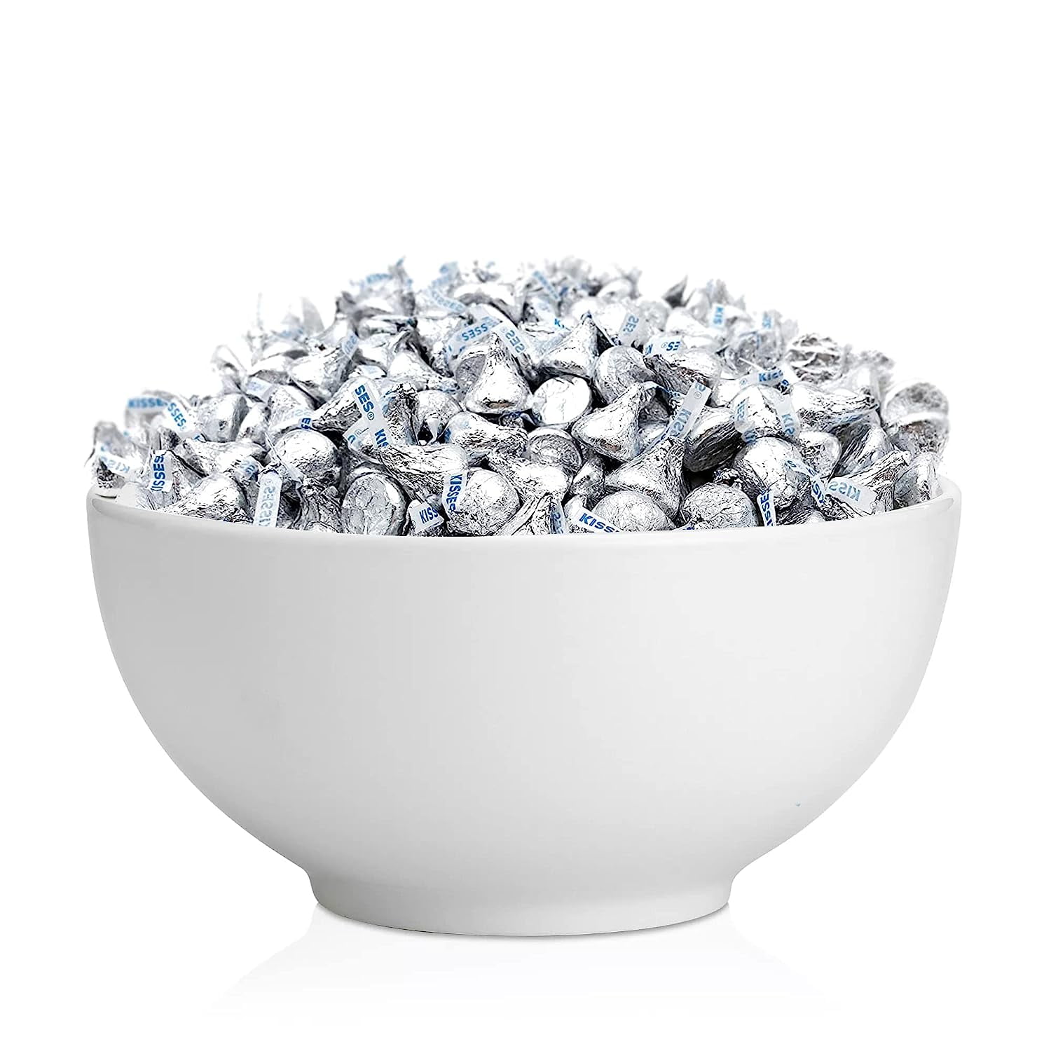 HERSHEY'S KISSES Milk Chocolate, Silver Foil (Pack of 2 Pounds)