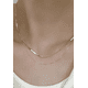 thumbnail image 4 of Collar Xtellar Multicapa Cadena De Oro Plata Joyería Mujer Color Plateado, 4 of 4