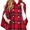 red, variant on Women Plaid Cape Coat Stand Collar Double‑Breasted Sleeveless Poncho Jacket