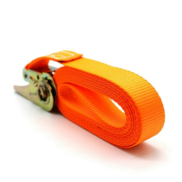 2pcs 13 FT Porable Heavy Duty Tie Down Cargo Strap Luggage Lashing Strong Ratchet Strap Belt with Metal Buckle