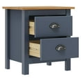 thumbnail image 5 of vidaXL Bedside Cabinet Accent End Table Living Room Office Solid Wood Pine, 5 of 34