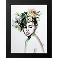 thumbnail image 2 of Kovacs, Anna Brigite 19x24 Black Modern Framed Museum Art Print Titled - Beauty with Florals, 2 of 5