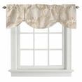 thumbnail image 2 of Beige Summer Tie Up Valances Curtain, Adjustable Kitchen Sea Turtle Starfish Coral Ocean Retro Linen Valances for Windows Decor, Rod Pocket Short Curtains Set for Bedroom/Bathroom, 54"x18", 2 of 9