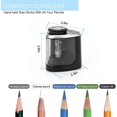 thumbnail image 2 of Pencil Sharpener Electric Pencil Sharpeners, Portable Pencil Sharpener Kids, Blade To Fast Sharpen, Suitable For Colored Pencils/school Pencil Sharpen, 2 of 5