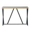 thumbnail image 4 of CRO Decor 47.2 en Bois Rectangle Standard Naturel Console Table avec Cadre en Métal, 4 of 12