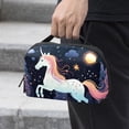 thumbnail image 2 of Unicorn Charger Pouch and Storage Box: Oxford Cloth Waterproof USB Cable Organizer and Cell Phone Cord Holder - 5.9x9.44x3.14 in, 2 of 6