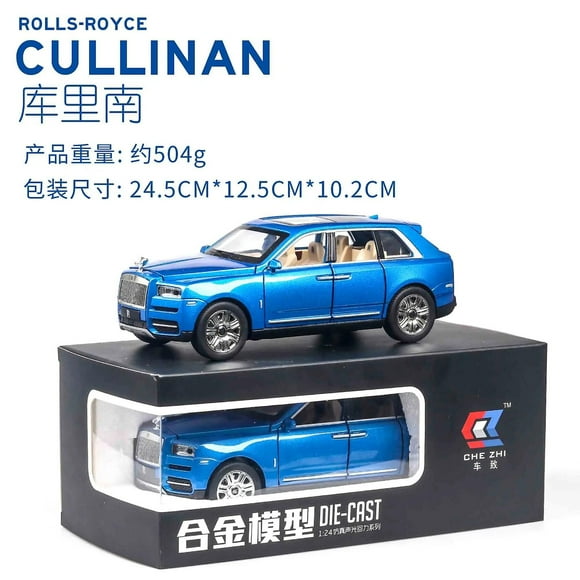 1:24 Rolls Royce Cullinan Alloy Car Model Large Size Simulation Suv Metal Car Model Light Sound Pull Back Scale Car Miniatur Car
