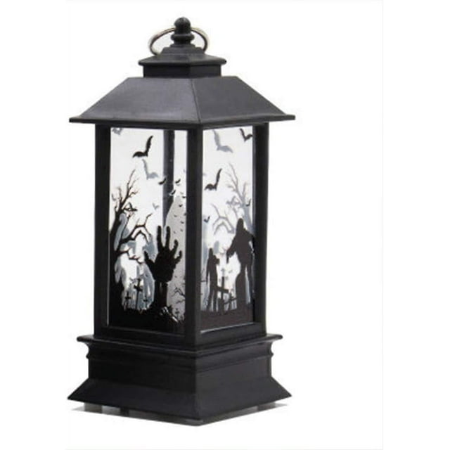 Jinsinto Halloween Lantern, Vintage Candle Lantern, Flameless Candles Lantern