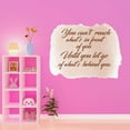 thumbnail image 3 of Family You Cant Reach Whats in Front Uplifting Quote Wall Decal Decoration Until You Let Go Life Inspirational Quotes Motivation Lasts Years and Easily Removable - Size: 20 In(W) x 16 In(H), 3 of 5