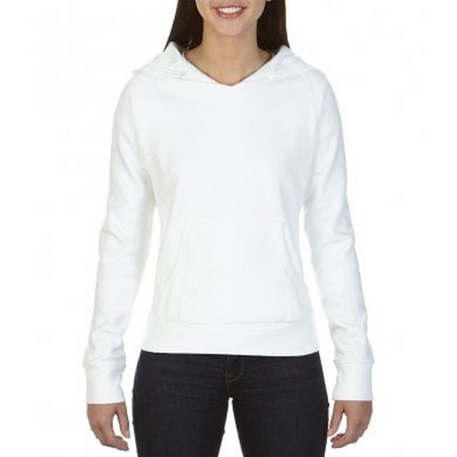 Comfort Colors - Sudadera con capucha para mujer (Blanco)