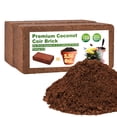 thumbnail image 1 of Organic Coco Coir 2 Pcs Compressed Coconut Coir Bricks Coconut Fiber Husk Substrate Mulch Coconut B, 1 of 6