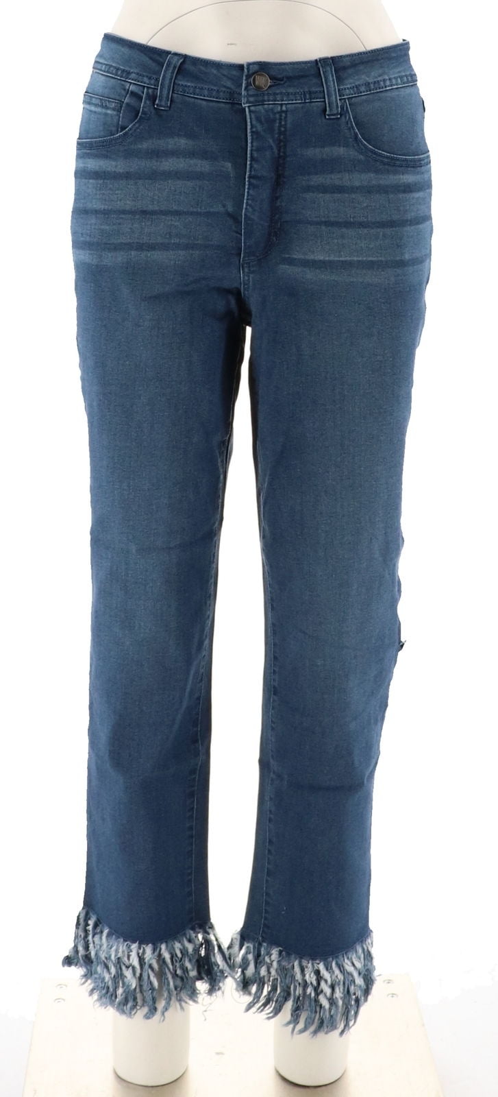 womens fringe bottom jeans