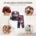 thumbnail image 7 of Sikiie Colorful Wolf Head A Women's Long-Sleeve Shirt and Full-Length Bottom Pajama Set (s-xxl)-X-Large, 7 of 7