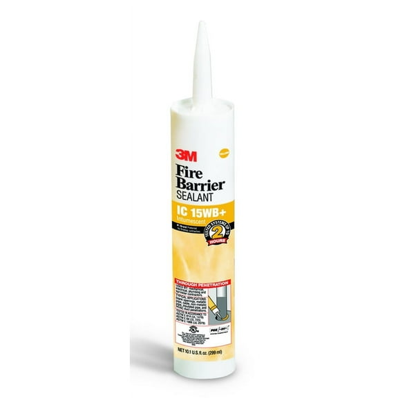 3M Fire Barrier Sealant IC 15WB  - 3-Hour Protection - 10.1 Oz, Yellow