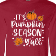 thumbnail image 4 of Inktastic Thanksgiving It's Pumpkin Season Y'all with Fall Leaves Long Sleeve T-Shirt, 4 of 5