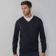 thumbnail image 2 of RTY Workwear - Jersey / Sweater cuello pico lana acrilico hombre caballero (Azul marino), 2 of 2