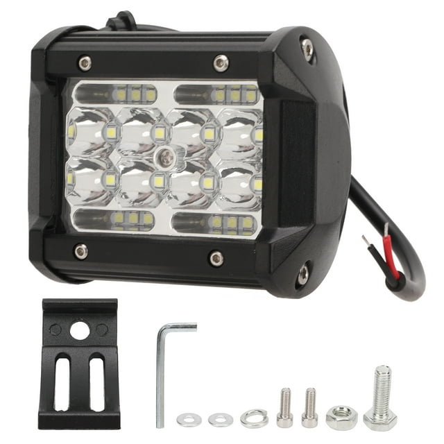 Luz LED todoterreno de 4 pulgadas, 60 W, 6000 lm, IP67, impermeable, lente PMMA, reflector universal para camión, SUV, ATV, barco.
