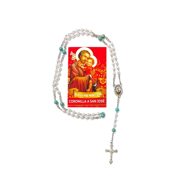 Coronilla a San José (Verde y perlado) - Chaplet to Saint Joseph (Green and pearl)