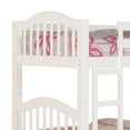 thumbnail image 4 of ACME Heartland Twin Twin Wooden Bunk Bed in White, 4 of 9