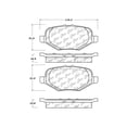 thumbnail image 2 of Centric Parts Semi-Metallic Disc Brake Pad Set w/Hardware, 2 of 4