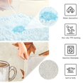 thumbnail image 3 of Yayeee Bath Rug for Bathroom Floor Non Slip Contour Fluffy Soft Absorbent Mat, 20"x24", Fall Mug Pattern, 3 of 7