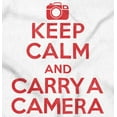 thumbnail image 2 of Keep Calm Carry A Camera Photographer Long Sleeve TShirt Men Women Brisco Brands M, 2 of 6