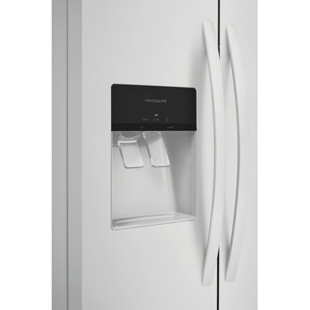 Frigidaire - 25.6 Cu. Ft. Side-by-Side Refrigerator - White