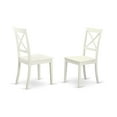 thumbnail image 3 of East West Furniture  Modern Table Set- A Rectangle Wooden Table and Kitchen Dining Chairs, Linen White- (Pieces Options) LGBO5-LWH-W 4, 3 of 5