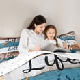 thumbnail image 5 of Manfei Lake House Bedding Sets Twin with Comforter, Beach Seashell Comforter Sets Twin Size, Lodge Cabin Reversible Down Comforter, Ultra Soft Bedroom Decoration, 2 Pieces, 5 of 8