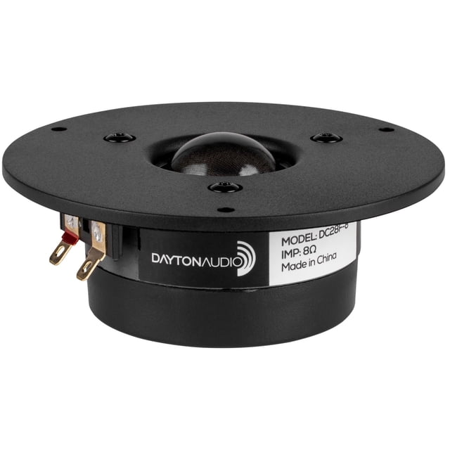 Tweeter Dayton Audio DC28F-8 de cúpula de seda de 1,1"