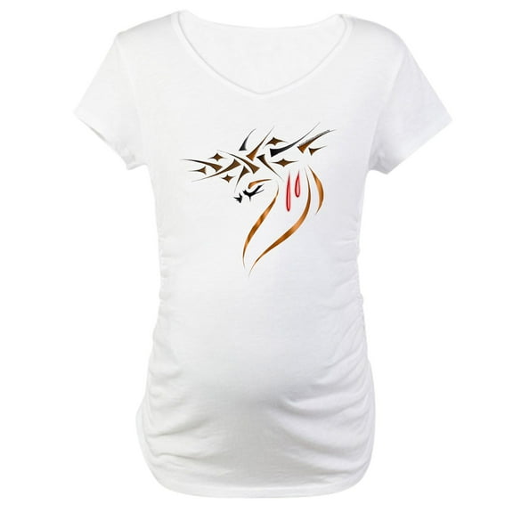 CafePress - Thorns Of Sacrifice Maternity T Shirt - Cotton Maternity T-shirt, Cute & Funny Pregnancy Tee