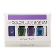 Zoya Natural Nail Polish Mini Color Lock System (Includes Nail Polish Remover)