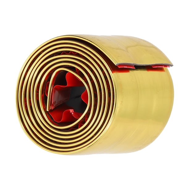 Uxcell Moldura de Pared Autoadhesiva, 2" x 3Ft Moldura de Panel 3D de PVC para Marco de Ventana Dorado