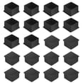 thumbnail image 1 of Uxcell Paquete de 20 Tapas de Pierna Cuadradas para Muebles, Tapas de Pierna de 1.77" (45mm) para Sillas/Mesas/Camas, 1 of 7