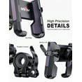 thumbnail image 5 of Grefay Bike Phone Mount1S Quick Release Motorcycle Phone Mount Two Connectors for Handlebar Diameter 20-40mm 360 Rotatable Bicycle Motorcycle Scooter Accessories Suitable for 3.5-7.0 Smartphone, 5 of 7