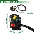 thumbnail image 4 of Interruptor Luz de arranque combinado Unique Bargains para Honda ABS 35020-HC4-004 Negro, 4 of 7