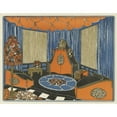 thumbnail image 2 of Irving Guyer 18x15 Black Ornate Wood Framed Double Matted Museum Art Print Titled - Roll Them Bones (1935 - 1943), 2 of 5