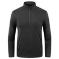 thumbnail image 3 of Raeneomay Long Sleeve Shirts for Men Sport Lightweight Breathable Solid Color Round Collar Long Sleeve Tops, 3 of 3