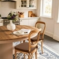 thumbnail image 6 of Chair Cushions for Dining Chairs, D-Shaped Seat Cushions with Removable Washable Cover and Ties, Chair Pads for Kitchen, Indoor Dining Room, Patio Chairs, 17'' x 16'', Set of 4, Beige, 6 of 7
