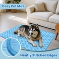 thumbnail image 2 of Cooling Mat for Dogs, 2026 New Cooling Bed for Dogs, Portable Dog Cooling Pad, Washable Pet Cooling Pad Indoor Outdoor, Suitable for Crate Travel Home, for Small Medium Dogs Blue S, 2 of 9