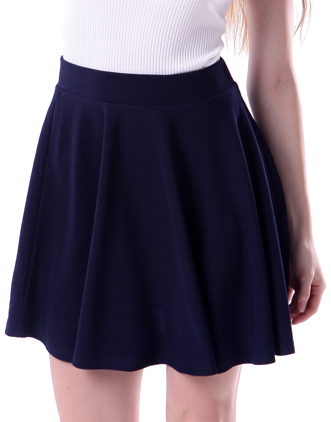 HDE - HDE Women's Jersey Knit Flare A Line Pleated Circle Skater Skirt ...