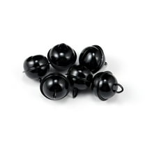Namzi Jingle Bells, 22mm 60pcs Craft Bells for DIY Holiday Decoration, Musical Party, Home, Festival, Wedding,Black