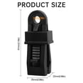 thumbnail image 3 of Tarp Clips Heavy Duty Lock Grip,Tarp Clamps for Cover Awnings, Outdoor Camping, Caravan Canopies, Car Covers, 10 PCS Per Pack (Black) 0.98x0.86x3.18", 3 of 9
